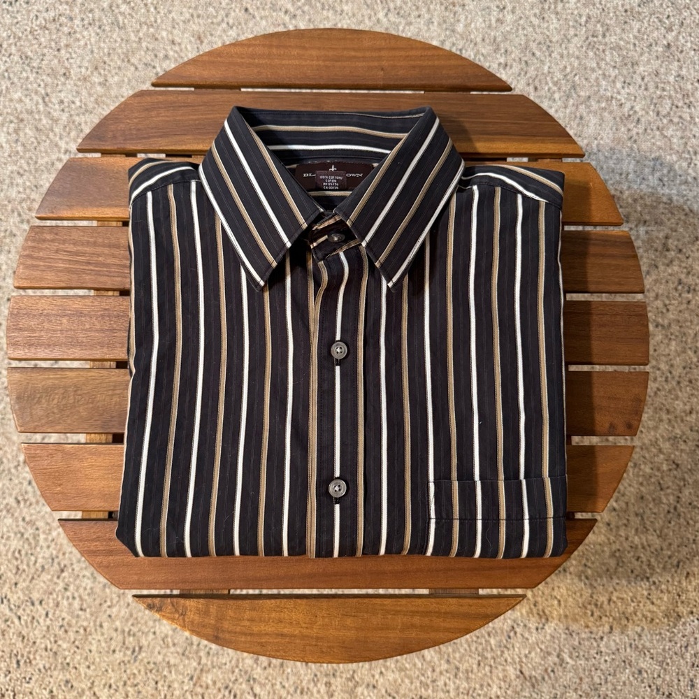 Black Brown 1826 Mens Shirt / Size: L